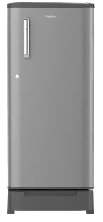 Whirlpool 190 L Direct Cool Single Door 2 Star Refrigerator with Base Drawer  (ARCTIC STEEL, 205 IMPC PRM 2S ROY ARCTIC STEEL)